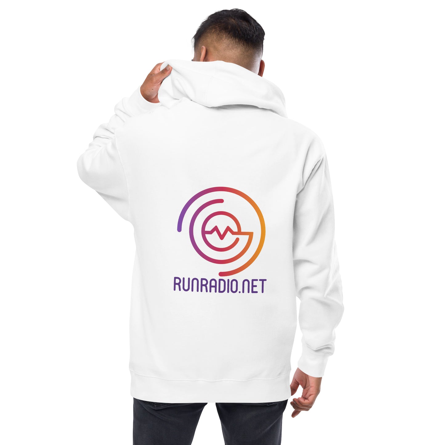 Unisex fleece zip up hoodie
